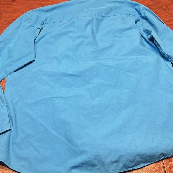 Vintage Blair Wild Mustangs Western Shirt Blue L - Picture 5 of 9